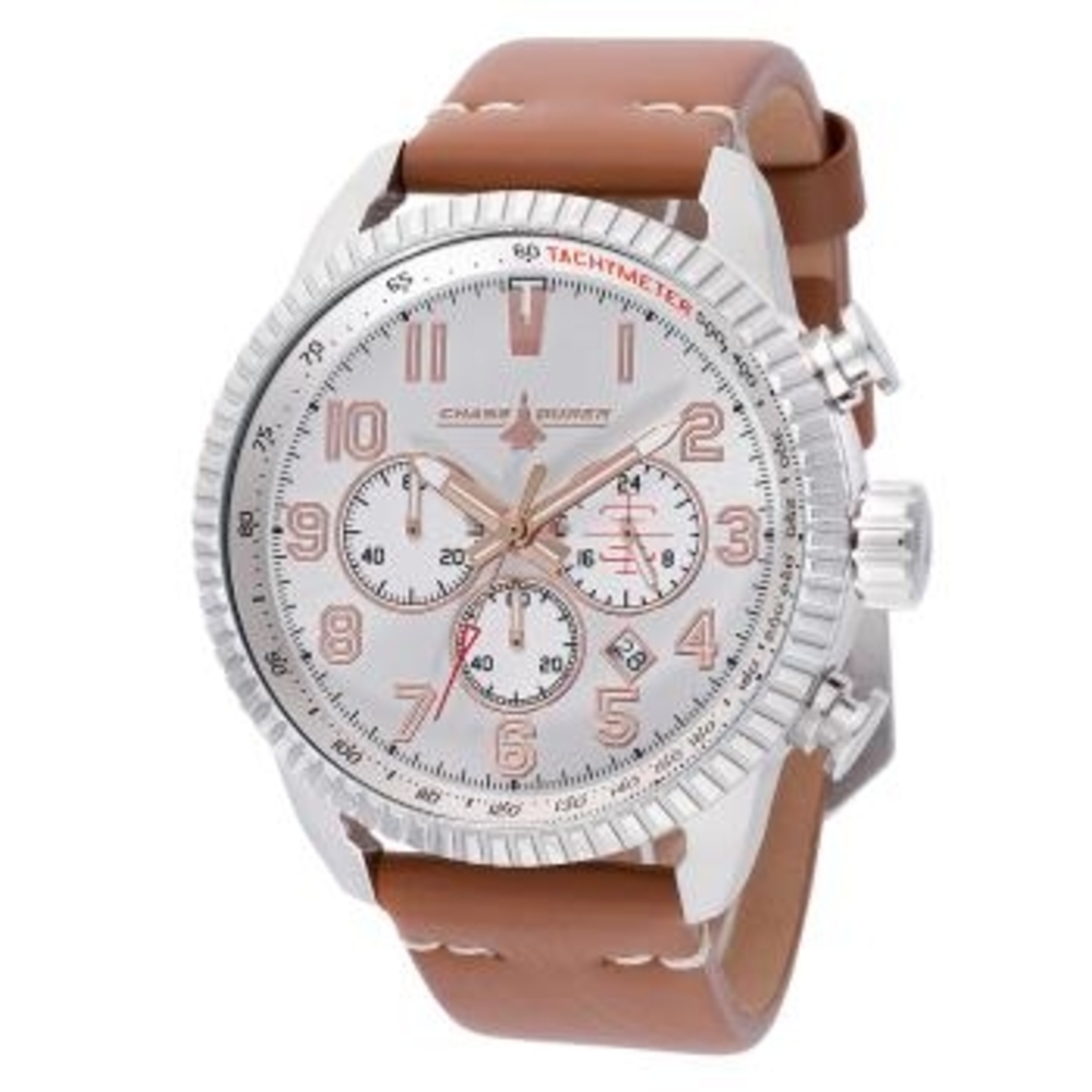 Chase Durer INVICTA Silver and Brown Chronograph Watch - NEW WITH BOX